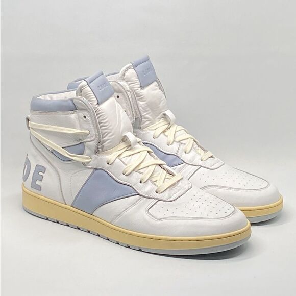 Rhude Rhecess Worn Out Effect High Top Sneakers size 13 - Picture 2 of 14